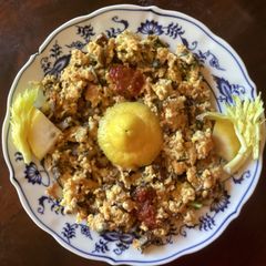 A picture of California Farm Salmon Scramble Breakfast.