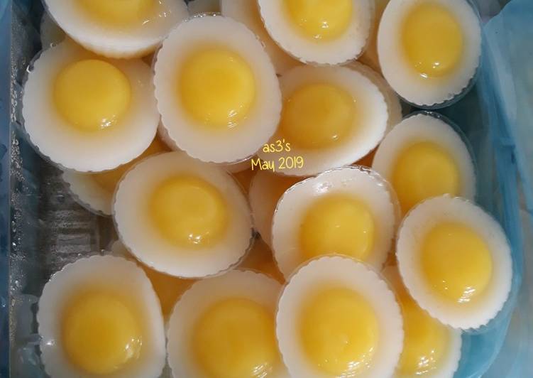 Puding Telur Ceplok (lembut, nggak gampang berair)