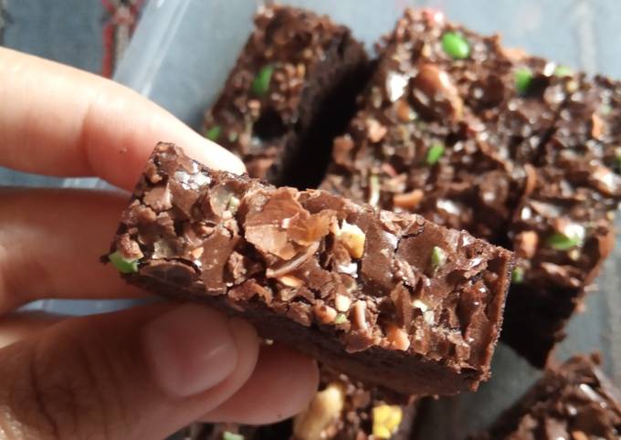 Resep Brownies panggang Cruncy Anti Gagal