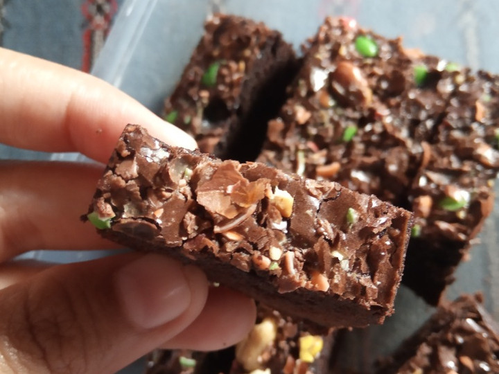 Resep Brownies panggang Cruncy Anti Gagal