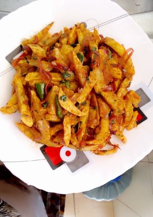 A picture of Simple Masala Chips.