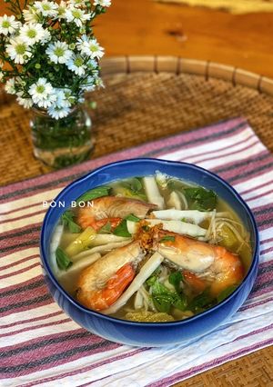 Hình của món Canh Chua Tôm Măng Trúc.