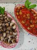 Caracoles a la madrileña, en salsa y con tomate
