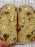 Pandan Kurma Keju Sourdough Bread