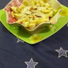 A picture of Curd fruity icecream delight.