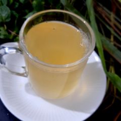 A picture of Lemon grass and mint tea.