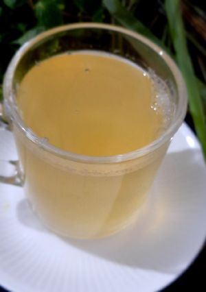 A picture of Lemon grass and mint tea.