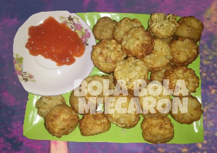 Cara Gampang Menyiapkan Bola bola miecaron (mie macaron) ajepp 👌, Lezat