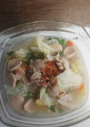Foto resep Sop sayur bakso