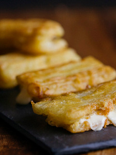 Una foto de Pencas de acelga rellenas de queso Arzúa-Ulloa