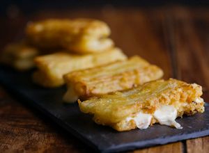 Una foto de Pencas de acelga rellenas de queso Arzúa-Ulloa