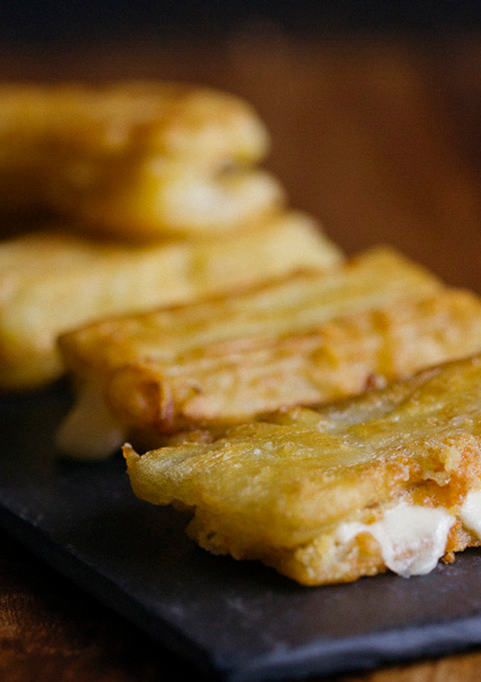 Una foto de Pencas de acelga rellenas de queso Arzúa-Ulloa