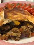 Strudel de berenjenas