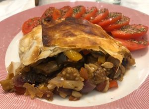 Una foto de Strudel de berenjenas