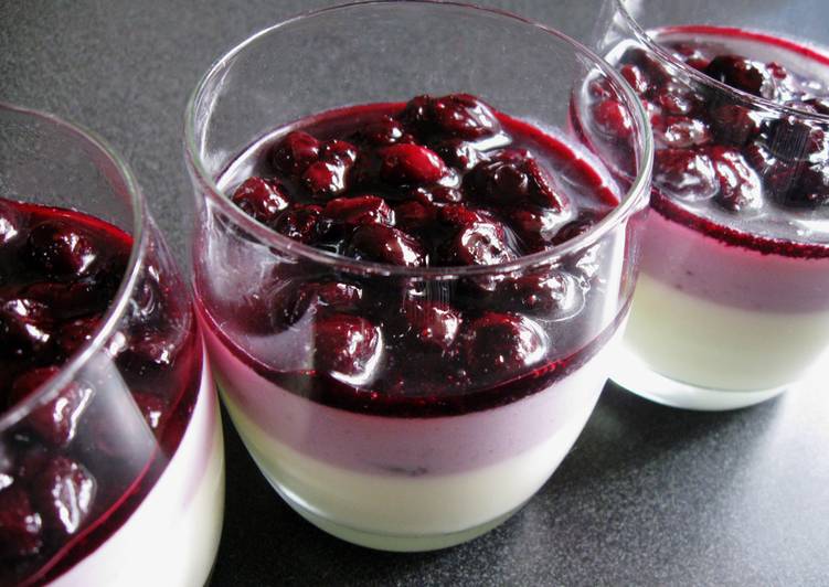 Blueberry Yoghurt Jelly Dessert