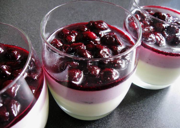 Simple Way to Make Favorite Blueberry Yoghurt Jelly Dessert