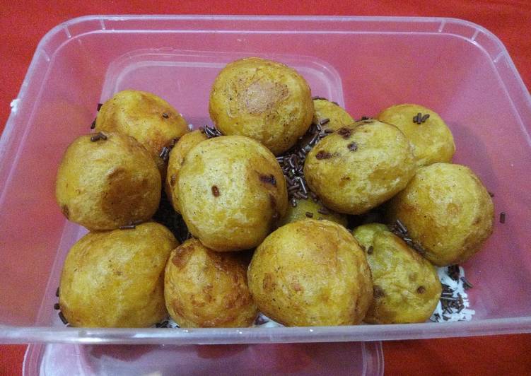 Resep: AppetizingBola-bola cinta coklat keju 🥰