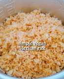Simple vegan Mexican rice 🍚