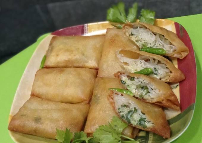 Standar Resep praktis buat Martabak mie kulit lumpia yang lezat
