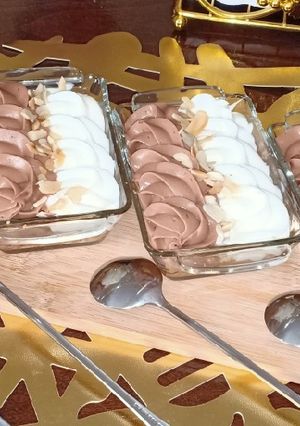 Une photo de Dessert aux 2 chocolat