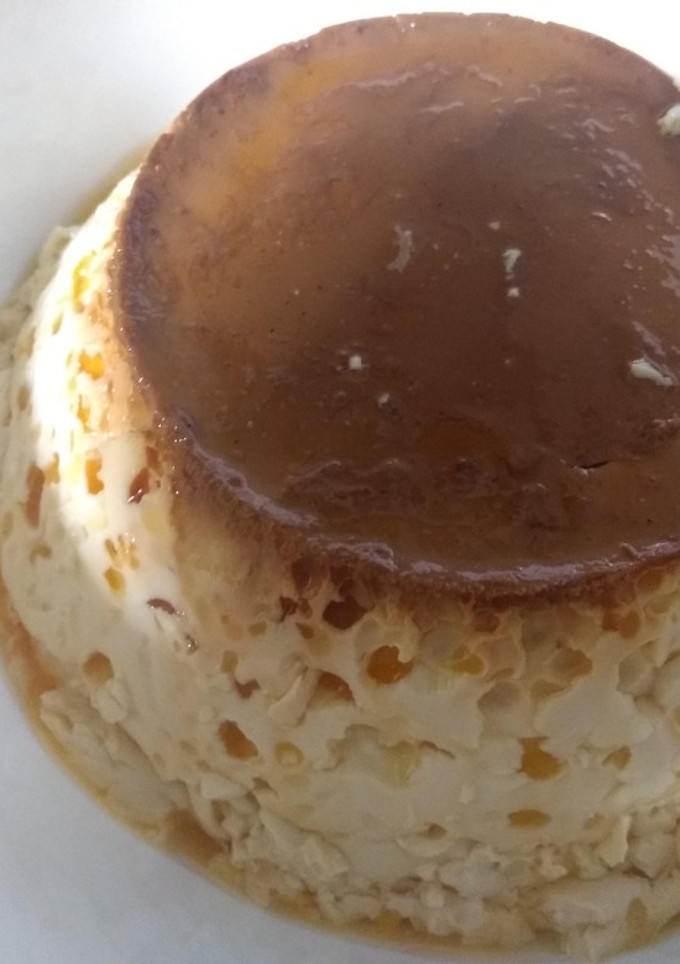 Una foto de Flan de huevo casero