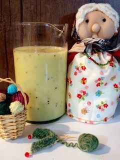 عکسی از دستور اسموتی سیب و کیوی