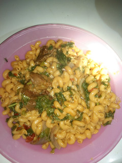 A picture of Macaroni jallof.