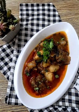 A picture of Delhi Style Shaljum Gosht.