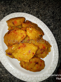 A picture of Yam fritters.