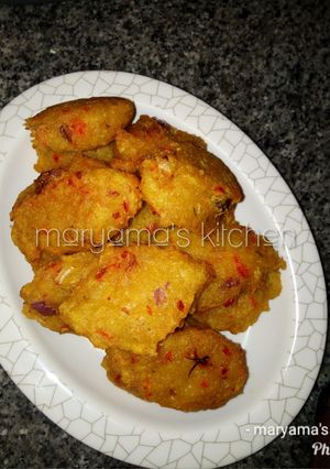 A picture of Yam fritters.