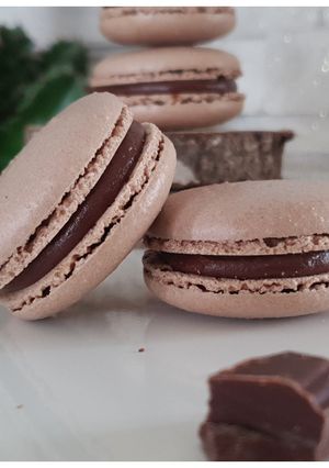 Une photo de Macarons au chocolat