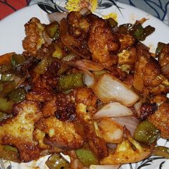 A picture of Gobhi Manchurian.