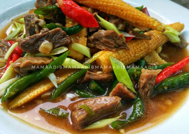 Tumis putren daging sapi