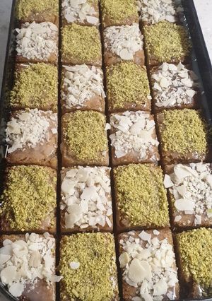 صورة لوصفة بسبوسة لذيذة 😍
