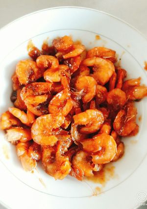 Hình của món Tép rang cốt dừa.
