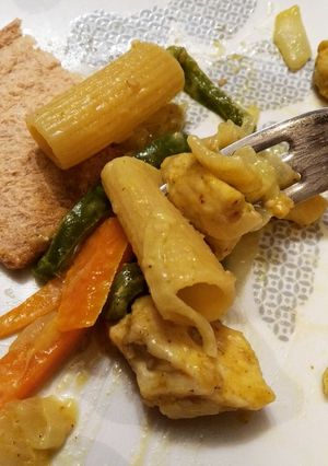 Una foto de Pasta salteada con verduras