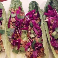 A picture of Thai Style Lettuce Wraps.