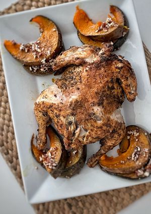 Una foto de Pollo de Thanksgiving en freidora de aire