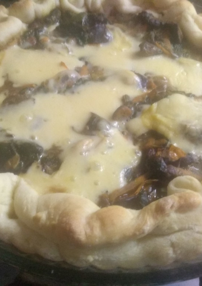 Una foto de Tarta de verdura con masa sin sal y proteica