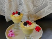 A picture of raspberry mousse
