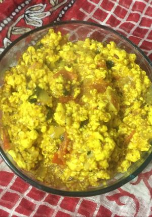 A picture of Yummy paneer bhurji.