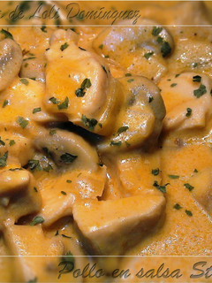 A picture of Chicken in Stroganoff Sauce.
