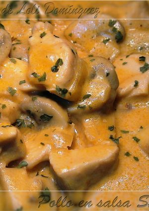 A picture of Chicken in Stroganoff Sauce.