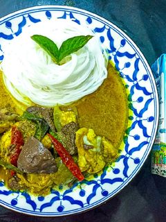 รูปของ แกงเขียวหวานนมโรงเรียน แทน กะทิ