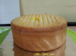 Foto resep Bolu Nutrisari 4 telor, basecake kue tart
