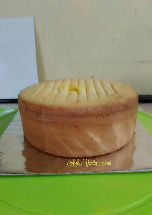 Foto resep Bolu Nutrisari 4 telor, basecake kue tart