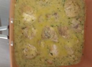 Foto principal de Cachetes de abadejo con salsa de naranja