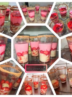 صورة لوصفة تحلية رائعة بذوق الفراولة 🍓🍧🍓🌃🌙