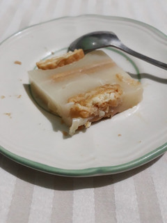Foto resep Jelly Kelapa Muda (w/ susu kedelai n biskuit selai kacang)