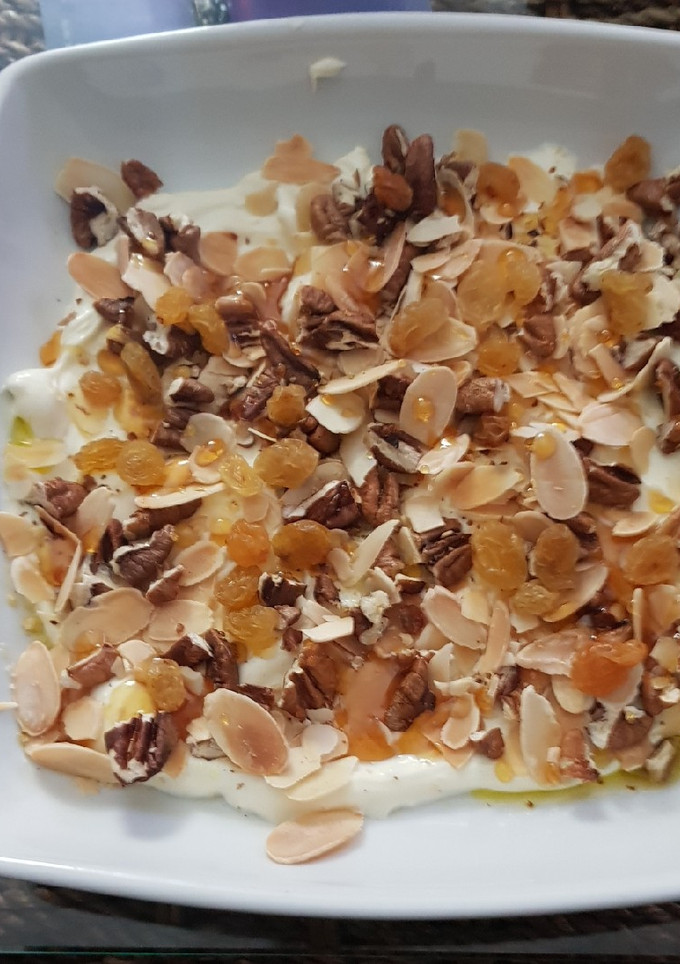 Una foto de Dips de queso y frutos secos